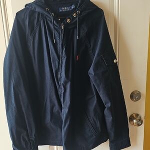 Polo by Ralph Lauren Blue Windbreaker Lightweight Jacket